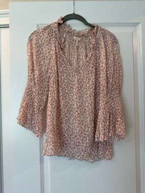 Rebecca Taylor Women's Floral silk top - size small